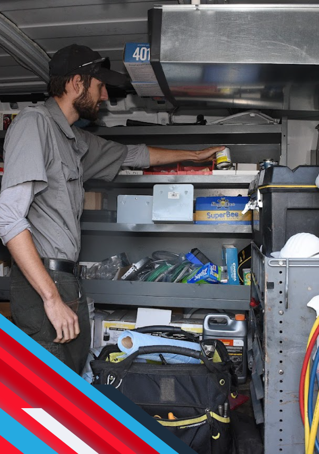 tech on van